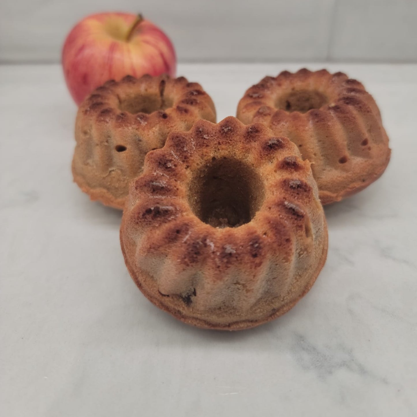 Grain free mini apple bundt cakes