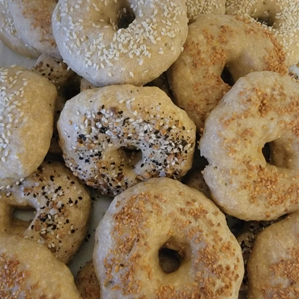 Gluten free sourdough bagels