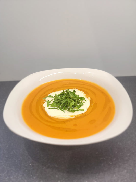 Creamy butternut squash soup
